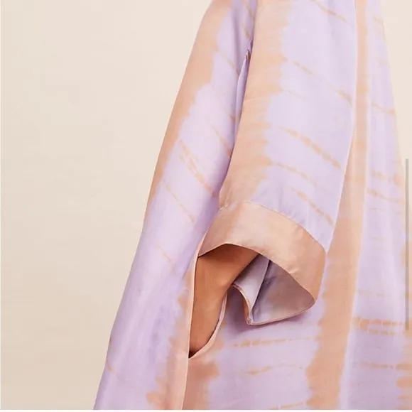 NWT Anthropologie NorBlack NorWhite Sonne Tie-Dye‎ Tunic Dress Lavender M
