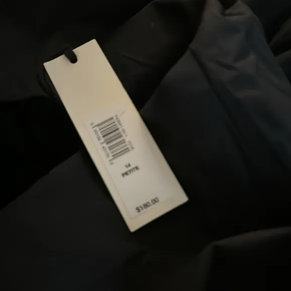 NWT! Banana Republic Black Cotton Poplin Shirt Dress - Size 14 Petite