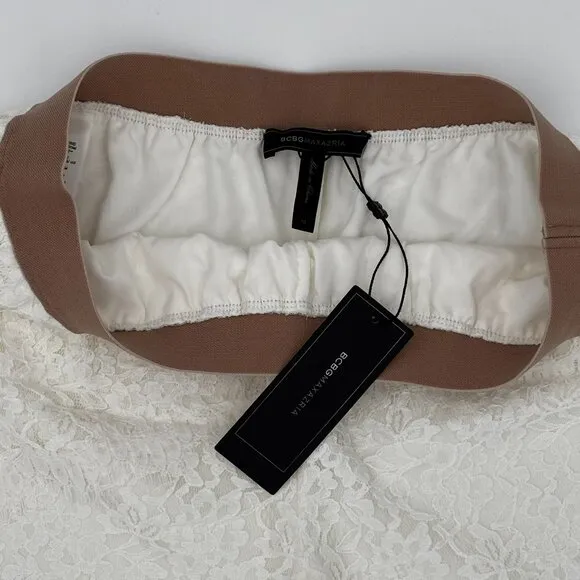 NWT BCBGMAXAZRIA Women's Kieran Scalloped Lace Short