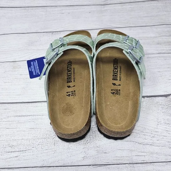 NWT Birkenstock Women's Arizona MF Gator Sandals Size‎ 10 Narrow