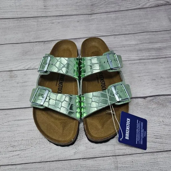 NWT Birkenstock Women's Arizona MF Gator Sandals Size‎ 10 Narrow