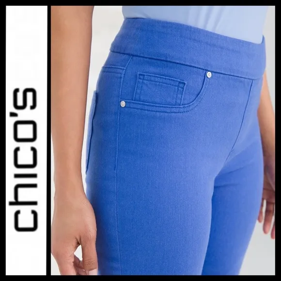 NWT Chico’s Denim Pull-On Stretch Capris