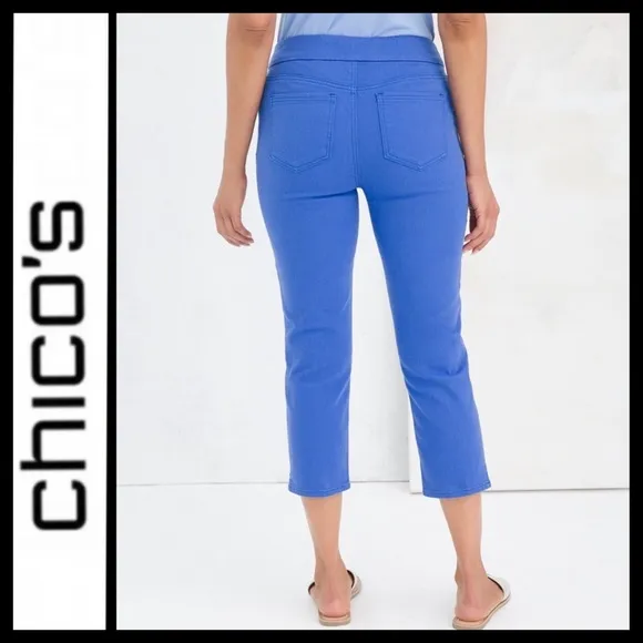 NWT Chico’s Denim Pull-On Stretch Capris