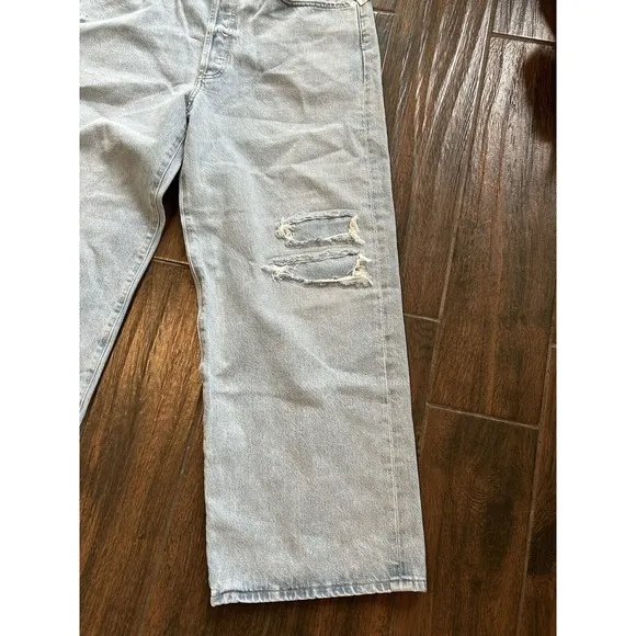NWT Citizens Of Humanity Low Rise Baggy Crop Color Cascade Womens Jeans Sz 30