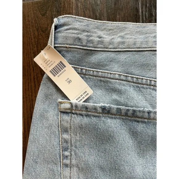 NWT Citizens Of Humanity Low Rise Baggy Crop Color Cascade Womens Jeans Sz 30