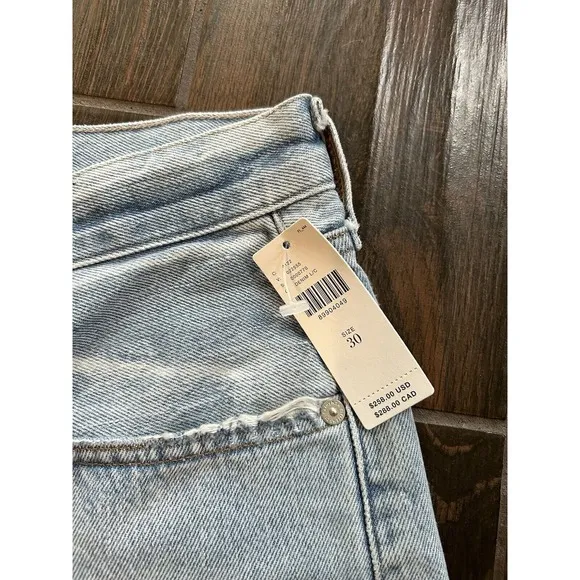 NWT Citizens Of Humanity Low Rise Baggy Crop Color Cascade Womens Jeans Sz 30