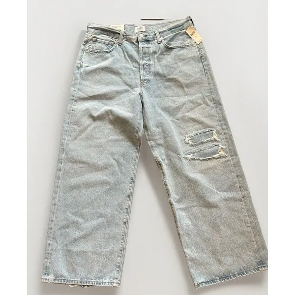 NWT Citizens Of Humanity Low Rise Baggy Crop Color Cascade Womens Jeans Sz 30