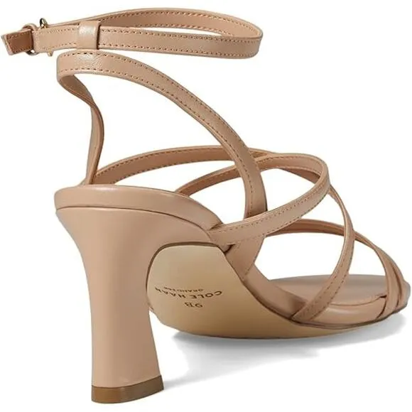 NWT Cole Haan Women's Addie Strappy Sandals Heeled, Brush Leather-Size 10