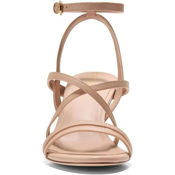 NWT Cole Haan Women's Addie Strappy Sandals Heeled, Brush Leather-Size 10