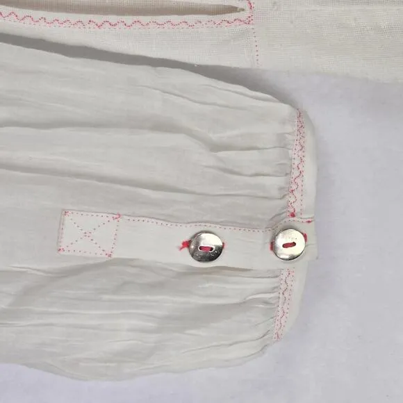 NWT Free People Anna Marie Shirt Dress with Slip Boho Embroidered Size M