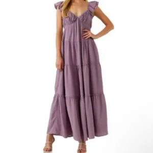 NWT FREE THE ROSES MAXI DRESS SWEETHEART NECKLINE RAW EDGE DETAILS Size: Large