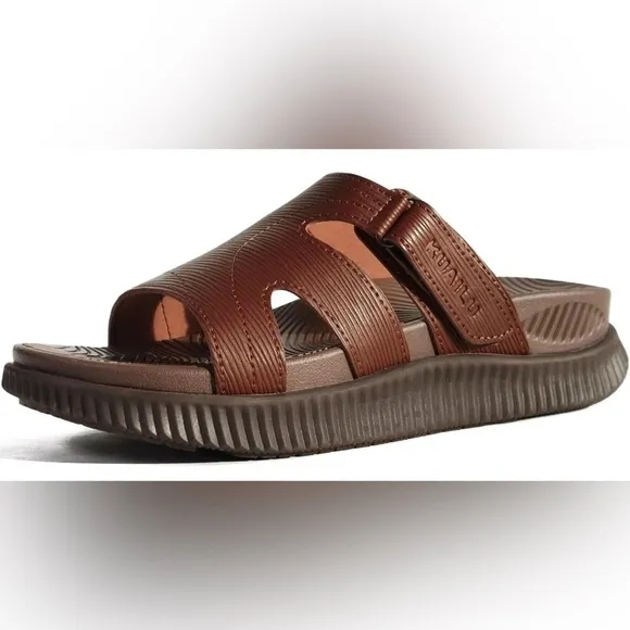 NWT- KuaiLu Womens Orthotic Slides Thick Athletic Cushion Recovery Sandals
