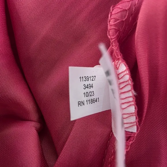 NWT Lane Bryant Silky Pink Midi Dress Flutter Sleeve, Women's Size 18 Plus Size
