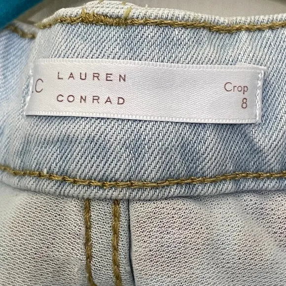 NWT LC Super High Rise Cropped Blue Jeans Size 8