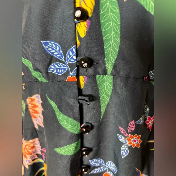 NWT LE SUPERBE Floral Tropical Dress