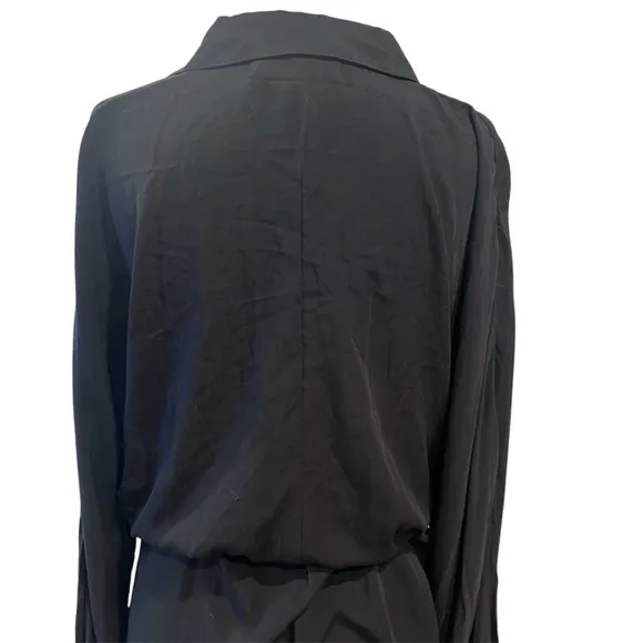 NWT L*space‎ Logan dress in black womens size medium with cinched waist