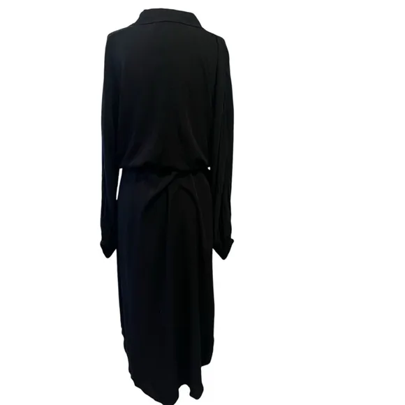 NWT L*space‎ Logan dress in black womens size medium with cinched waist