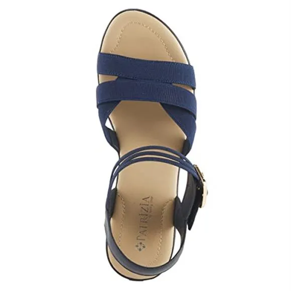 NWT Patrizia Women's Neesa Slingback Dress Sandals, Navy Synthetic-Size 8.5