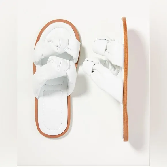 NWT Puffy Double Knot Slide Sandals