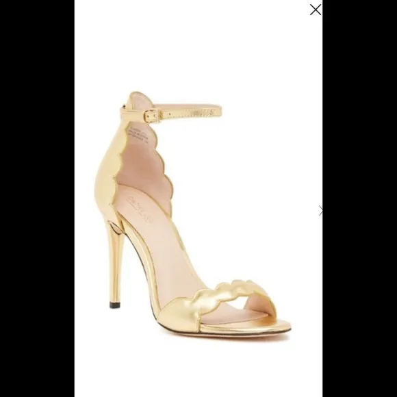 NWT  Rachel Zoe Los Angeles Ava Stiletto gold Sandals