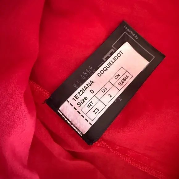 NWT size 0 ba&amp;sh Robe Iana dress  Short dressV neckBalloon sleeves100% cotton