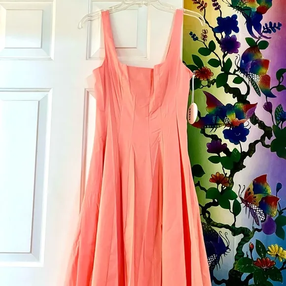 NWT Staud Wells Maxi Dress Grapefruit
