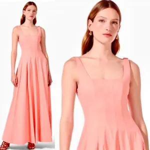 NWT Staud Wells Maxi Dress Grapefruit