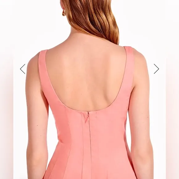 NWT Staud Wells Maxi Dress Grapefruit