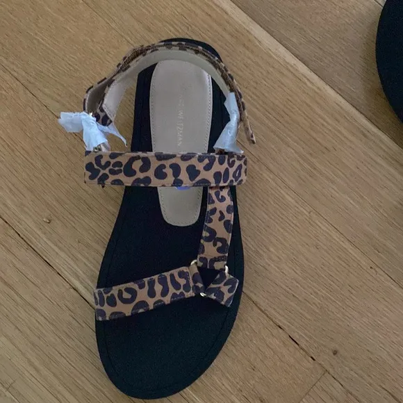 NWT Stuart Weitzman  Vail Sports Sandal MIH Mini Cheetah Suede Womens sandals