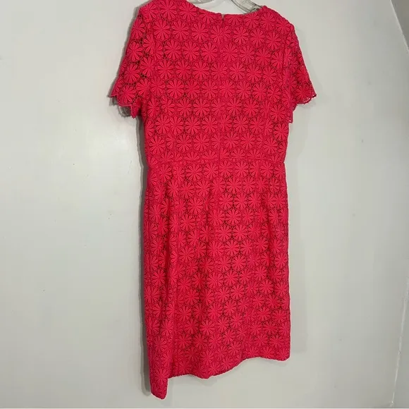 NWT Talbots pink crochet midi dress women’s sheath dress lace floral summer day