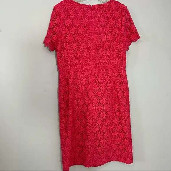NWT Talbots pink crochet midi dress women’s sheath dress lace floral summer day