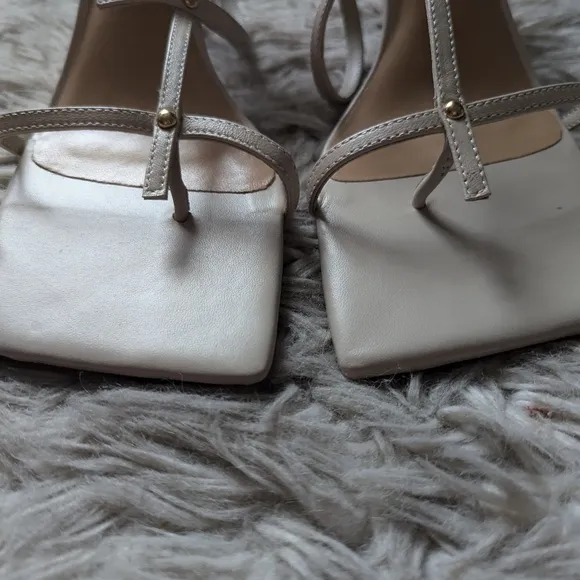 NWT Tony Bianco Lilly Sandal in Vanilla Nappa Leather