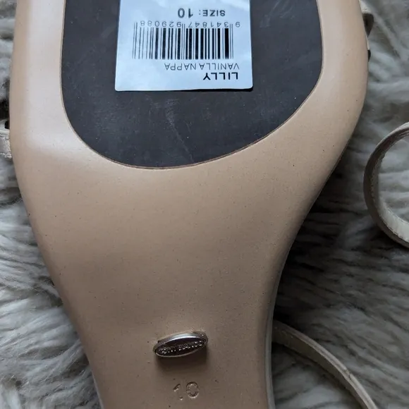 NWT Tony Bianco Lilly Sandal in Vanilla Nappa Leather