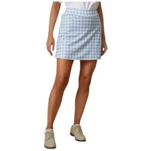 NWT Tuckernuck Light Blue Gingham 16 Inch Karrie Golf Skirt Size Small
