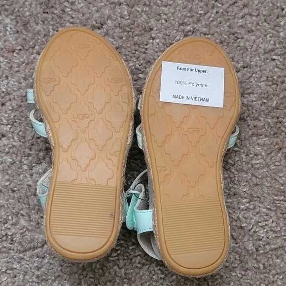NWT! UGG Turquoise Cactus Flower Toddler Sandals 9