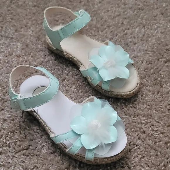 NWT! UGG Turquoise Cactus Flower Toddler Sandals 9