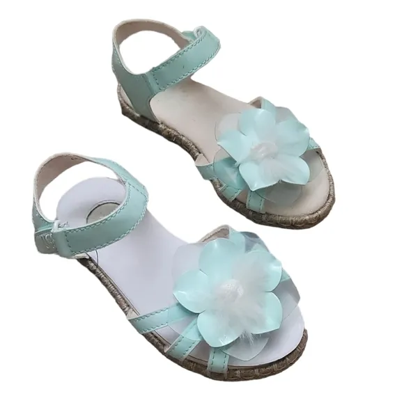 NWT! UGG Turquoise Cactus Flower Toddler Sandals 9