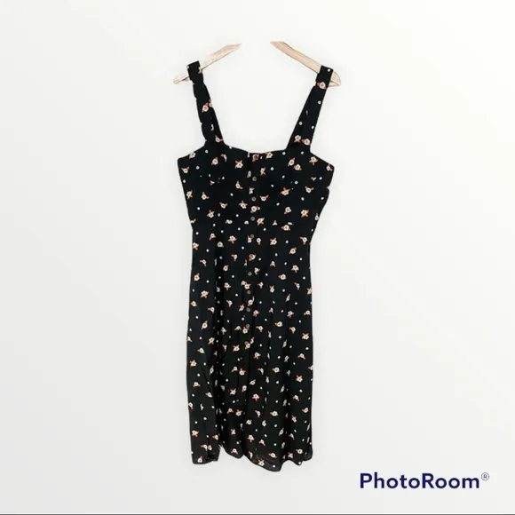 NWT WEWOREWHAT x REVOLVE Black Floral Harper Midi Dress, Size Large