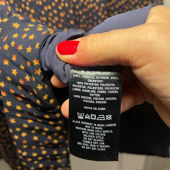 🆕NWT Women’s Anthropologie Seen Worn Kept Vega Pleated Mini Dress Navy Size 6