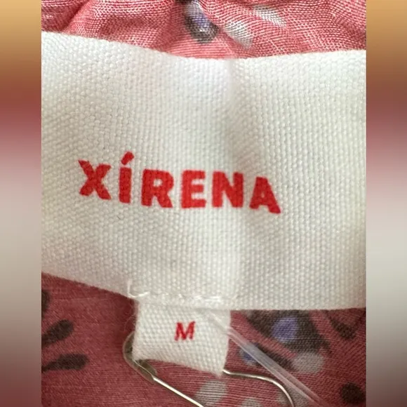 NWT Xirena Jia Floral Silk Blend Mini Dress in Coral Blush Size Medium