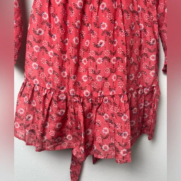 NWT Xirena Jia Floral Silk Blend Mini Dress in Coral Blush Size Medium