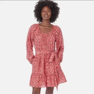 NWT Xirena Jia Floral Silk Blend Mini Dress in Coral Blush Size Medium