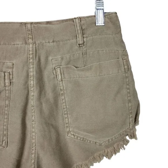 NWT Free People Cutoff Jean Shorts. Tan 4#012