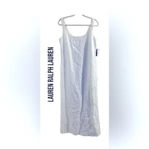 NWT Lauren Ralph Lauren Shelter Island Linen Dress Size 12