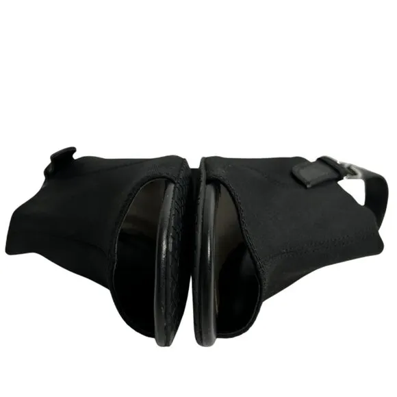 NYDJ Lyssa Slip On Slingback Open Toe Sandals Women's 9 Black
