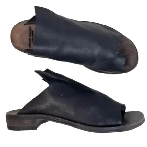 Officine Creative Black Leather Sandals Size 38