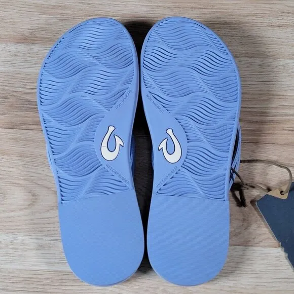 OluKai AKA Sandals Womens Size 9 Cloud Blue Beach Slippers Flip Flops 20509-3N3N