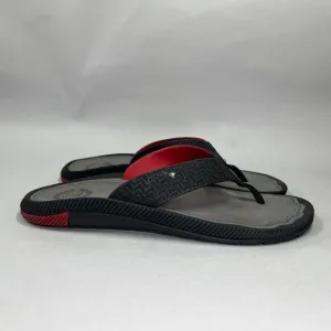 OluKai Men's Size 13.5 Awiki Hawaiian Lifeguard Association Beach Sandals