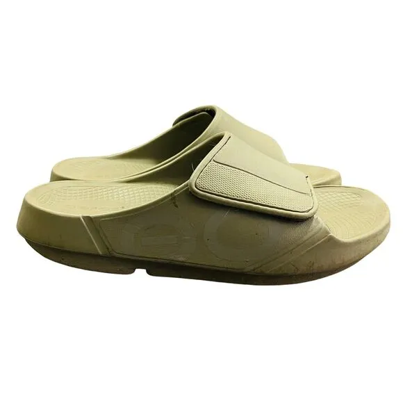 OOFOS OOahh Slip On Slide Sandals Mens 8 Women’s 10 Green