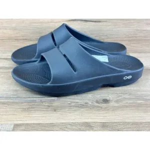 OOFOS OOahh Sport Flex Slide Recovery Sandals Black Men’s Size 7 Women’s…